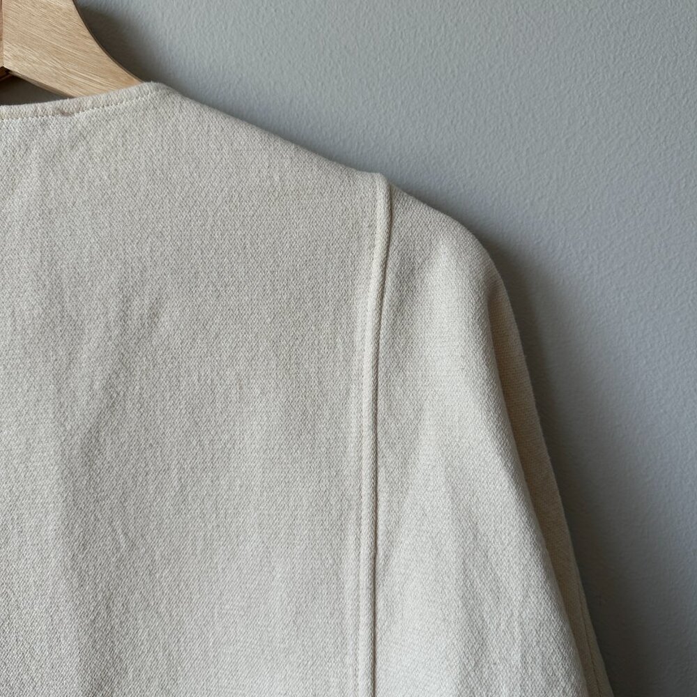 Mango Cream Open Front Structured Cardigan | Size… - image 5